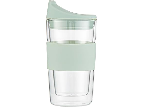 Restaurantware Glass Travel Mug 1 Count 12 Ounce 