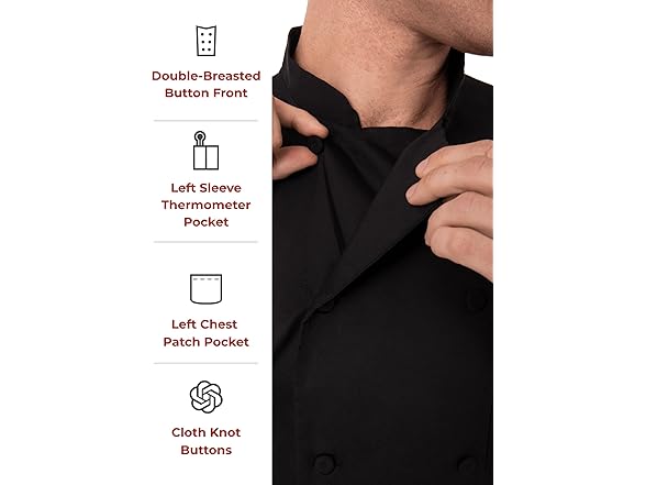 Chef Works Men's Morocco Chef Coat (M)