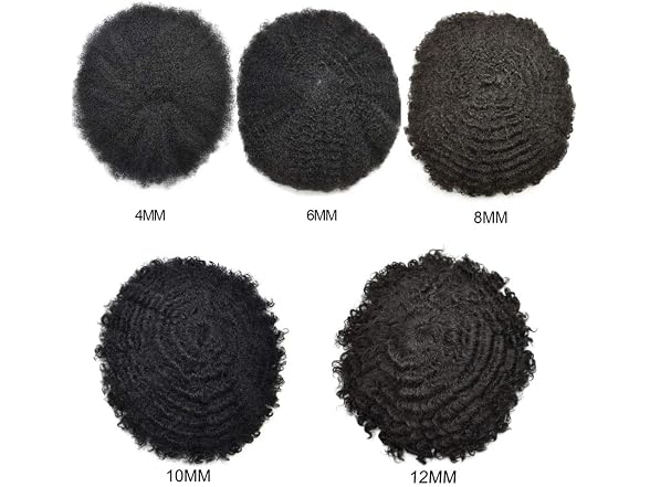 F M FACE MIRACLE NEW YORK Afro Toupee for Black Men Real
