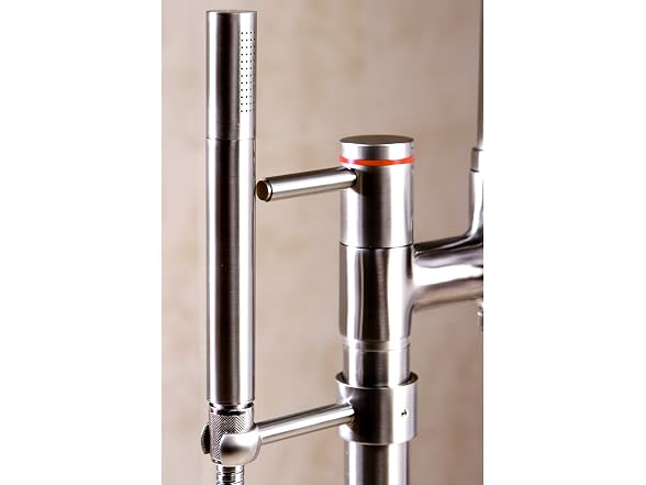 Kingston KS8358DL Freestanding Tub Faucet, Br Nickel
