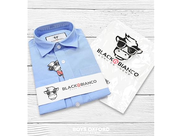Black N Bianco Boys (8) Signature Oxford Shirt