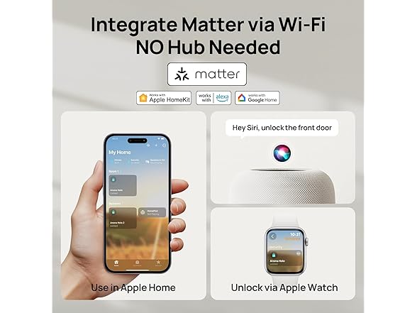 Anona Wi-Fi Smart Lock with Keypad