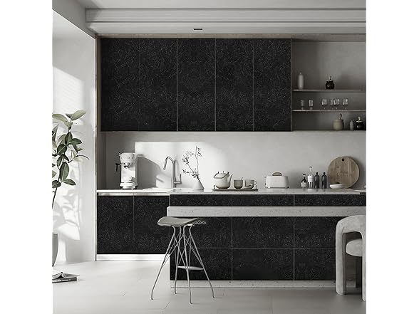 Black Peel and Stick Wallpaper