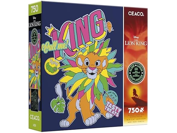 CEACO Disney The Lion King Glow in the Dark, 750 Piece Puzzle
