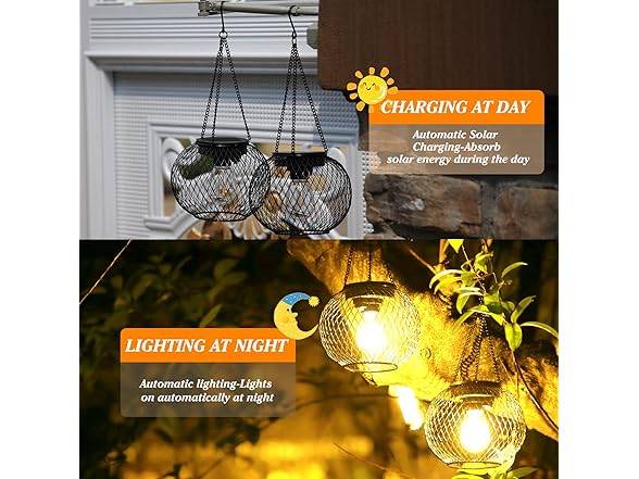 KagoLing Solar Lantern Outdoor