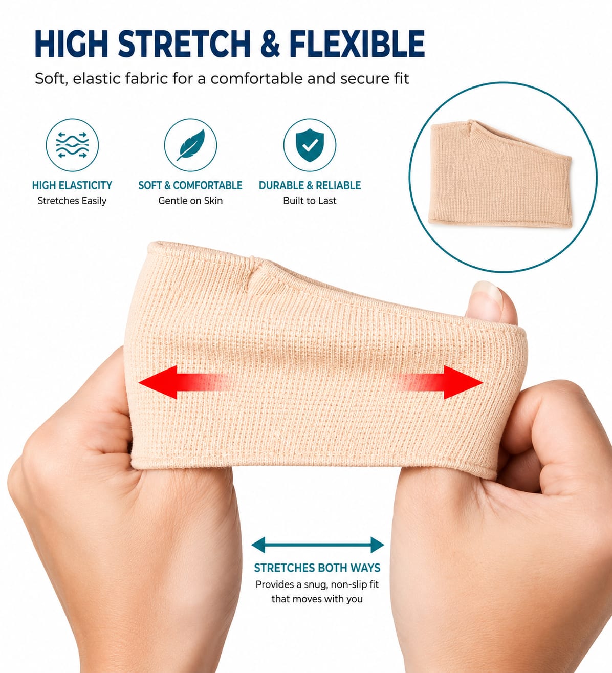 Metatarsal Pads Sleeve with Gel Sole - Gallery 7