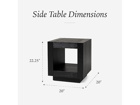 Maven Lane Artemis 22" Square Side Table