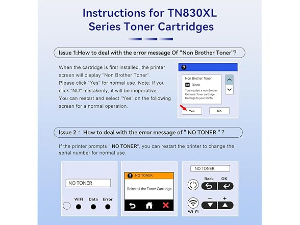 GRESINLY TN830XL Toner Replacement