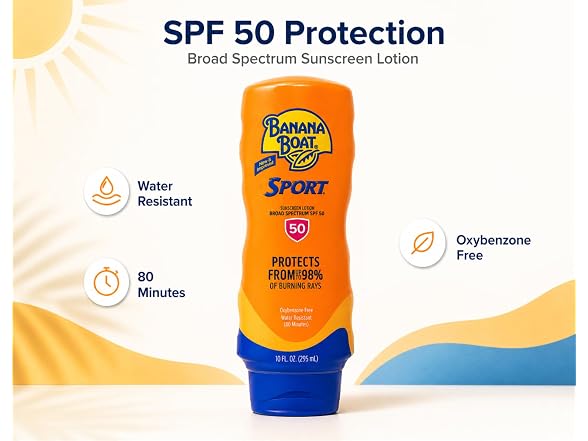 Banana Boat Sport Ultra SPF 50 Sunscreen 10 oz