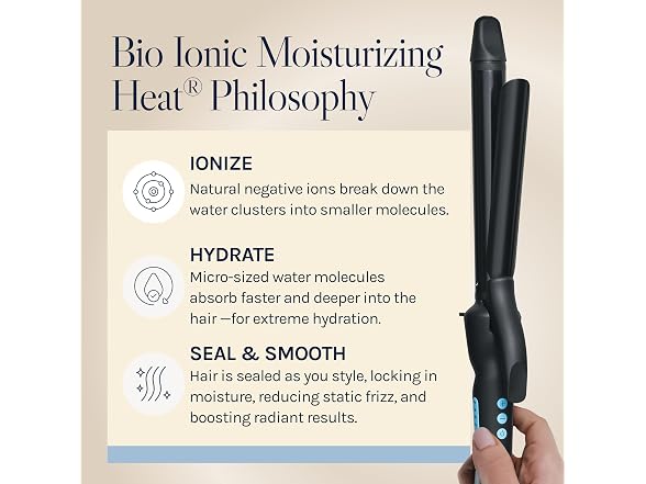 Bio Ionic Long Barrel Styler 1 Inch Curling Iron