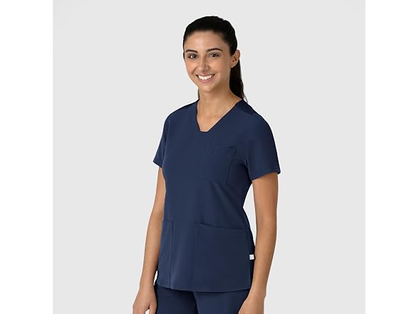 Wink Women (XS) Flex-n-reach V-neck Scrub Top