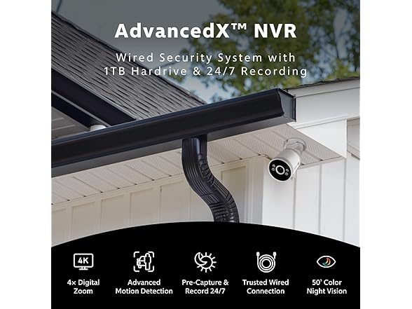 Swann 8-CH AdvancedX Wired NVR 4K Security Camera System