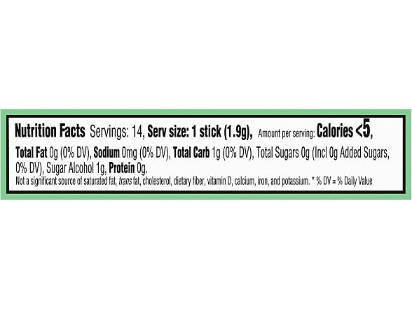 Trident Purely Spearmint Sugar