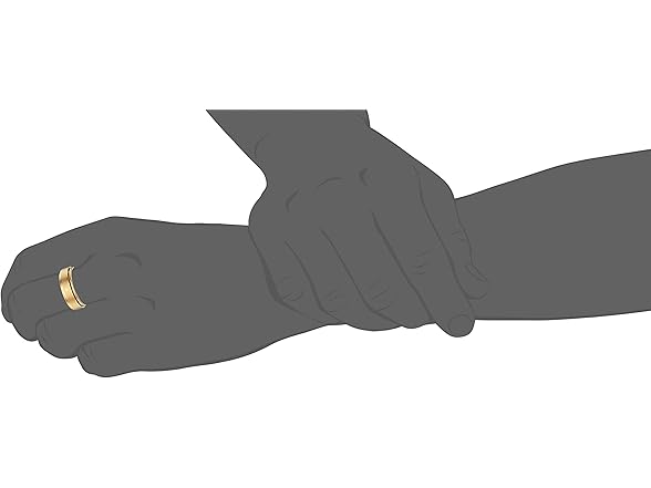 Amazon 18k Gold Prayer Ring, size 12