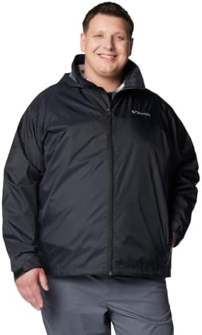 Columbia Men's Glennaker Lake II Rain Jacket, Black, 2X