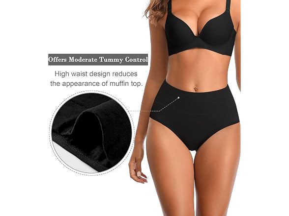 Asimoon Women (XL) Tummy Control Underwear Briefs