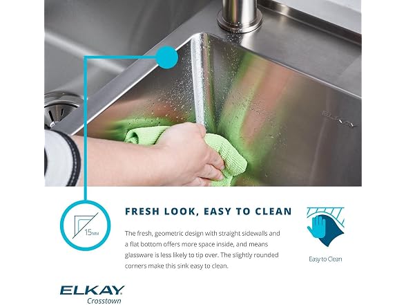 Elkay Crosstown SS 31" Sink Kit w Filtered Faucet