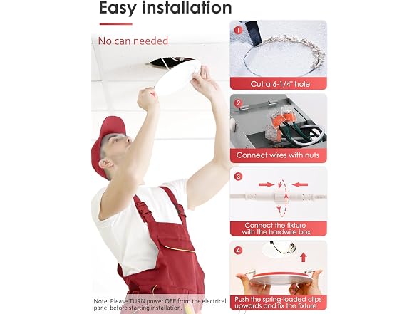 6 Pack Adjustable Recessed Lights