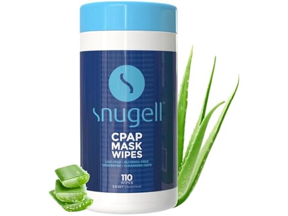 Snugell CPAP Mask Wipes, 110ct