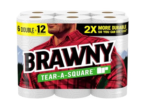 Brawny Tear-A-Square Paper Towels