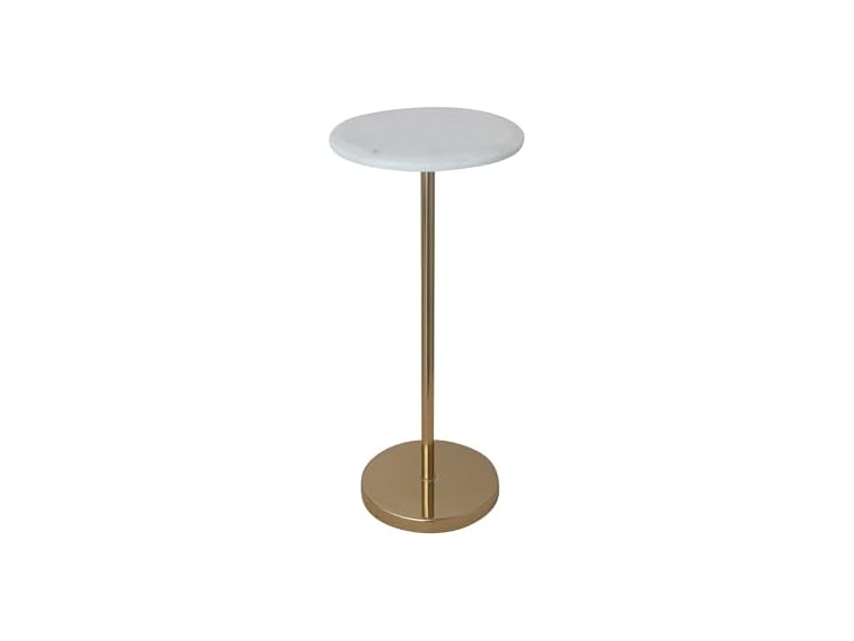 Creative Co-Op Martini Table Marble/Gold
