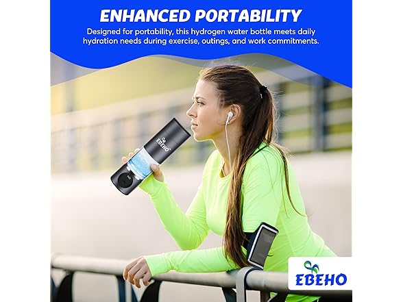 EBEHO Hydrogen Water Bottle Generator
