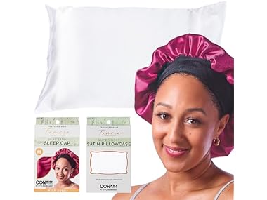 $5, Was $8.63, 42% Off! CONAIR x Tamera Satin Bonnet + Pillowcase dealfomo