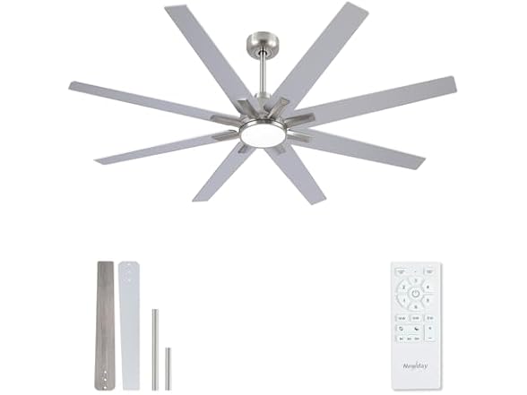 Newday 62 inch Large Ceiling Fan