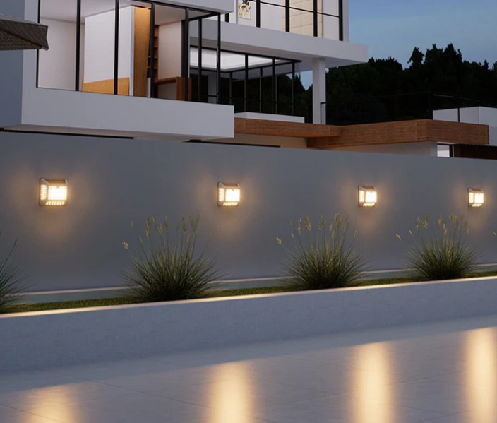 Solar LED Address Sign, White - Gallery 24