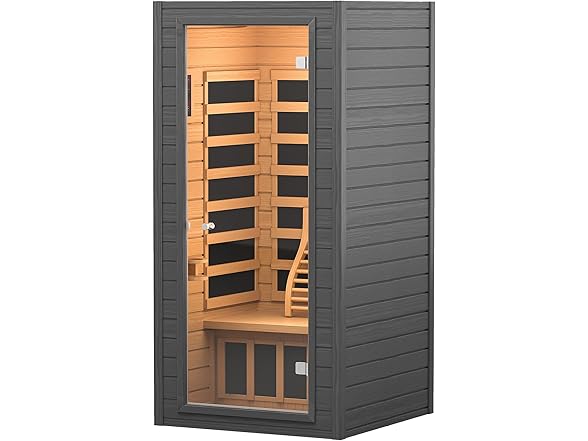 Real Relax BC2170625090015 Portable Steam Sauna Sliver Gr