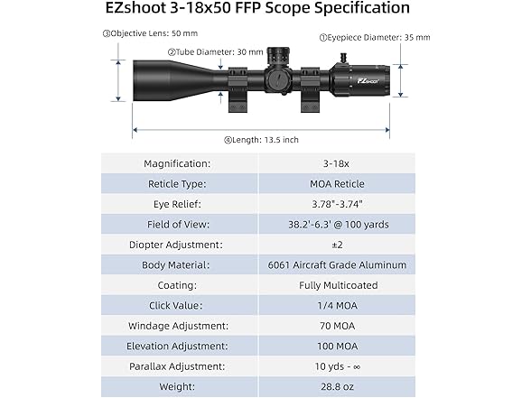 Long Range Scope for Hunting
