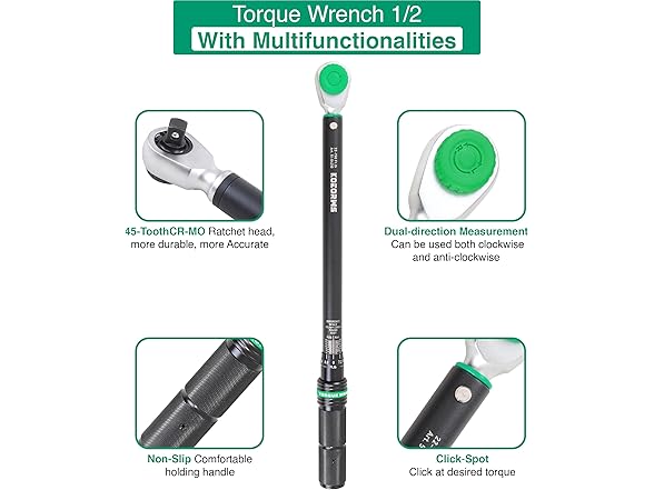 KOEORWS KOEORWS 1/2-Inch Drive Click Torque Wre