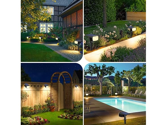 8-Pack Solar Spot Lights Outdoor Waterproof