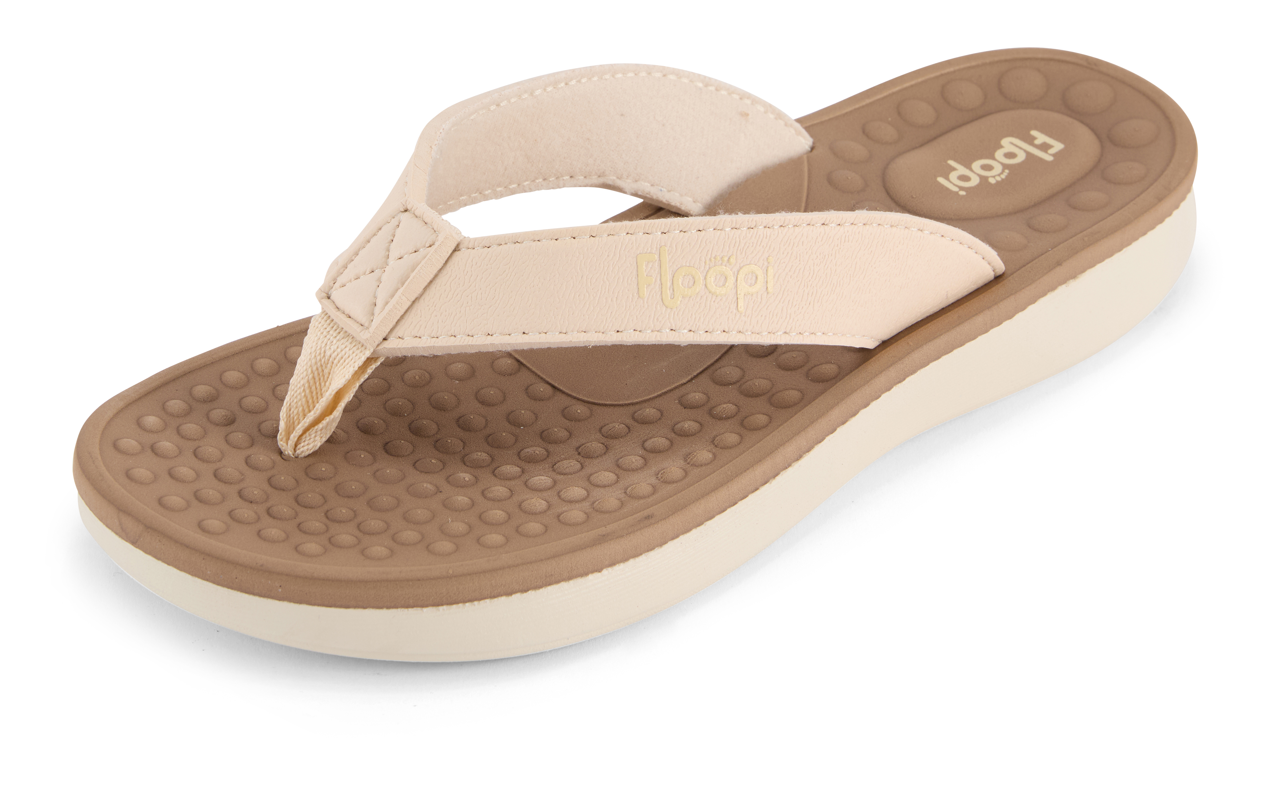 Womens Vegan Leather Thong Flip Flop - Gallery 14