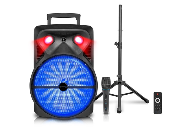15” Rechargeable DJ Speaker Package