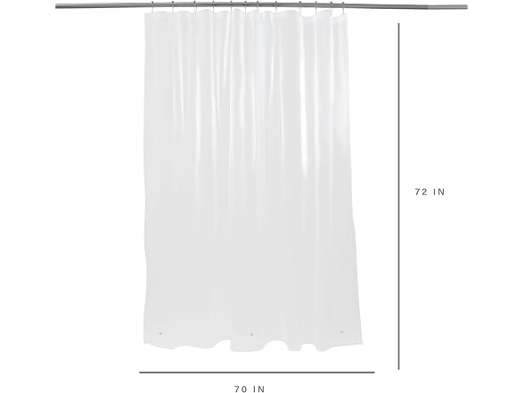 Bath Bliss Heavy Duty Shower Curtain Liner