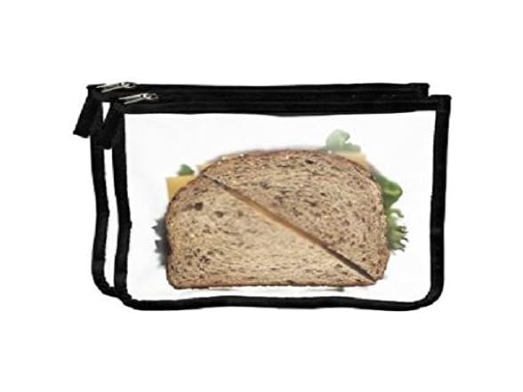 Blue Avocado Lunch Zip Bag Black 2 Count (Pack of