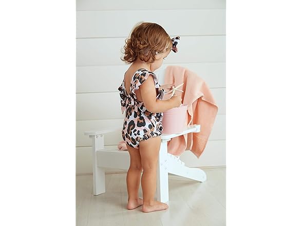 Mud Pie Girls Pink Swimsuit (6-9M)