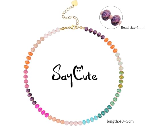 Saycute Colorful Beaded Necklace