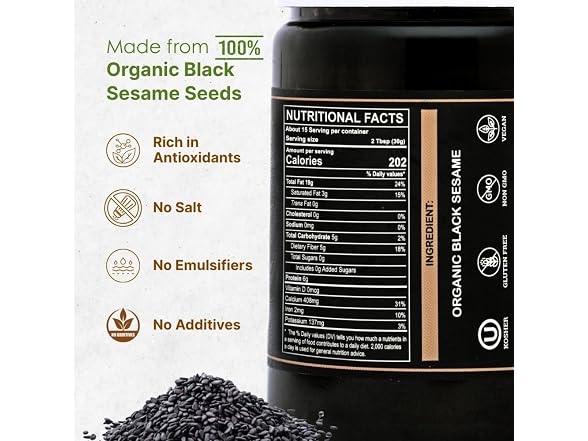 Organic | Black Tahini Paste 16 oz