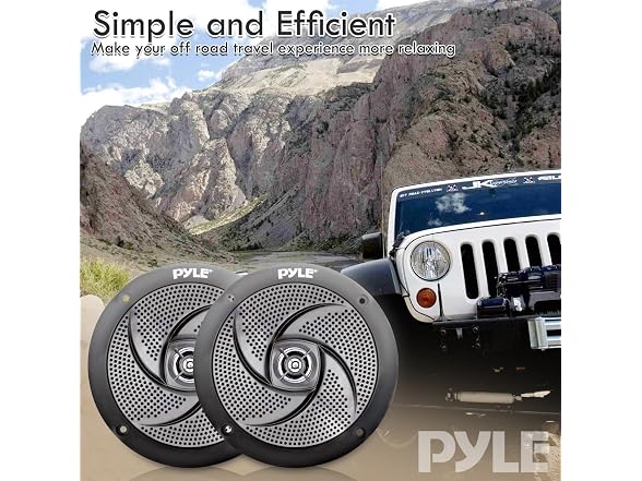 Pyle Low-Profile Waterproof Marine Speakers