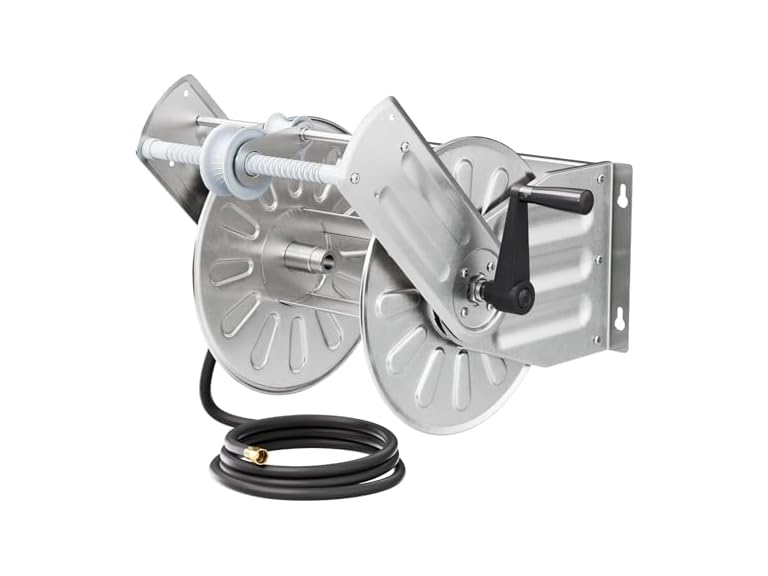 GREENER Stainless Steel Hose Reel - Choose Size