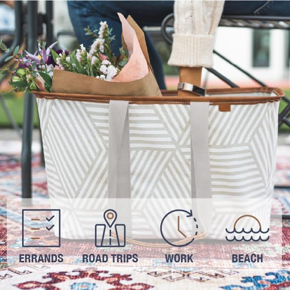 CleverMade Collapsible LUXE Tote, - 30L (8 Gal) - Gallery 11