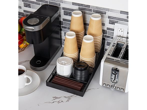 Mind Reader Cup & Condiment Station 2pk