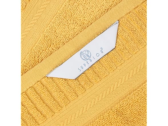 Superior 12PC Venice Zero Twist Cotton Small Towels