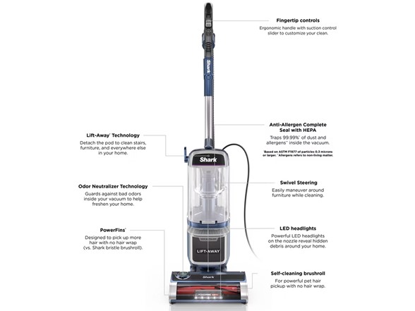 Shark Lift-Away Vacuum (Factory Reconditioned)