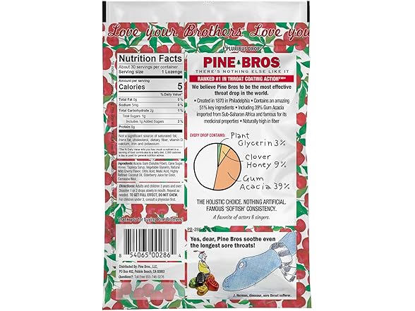 Pine Bros. Wild Cherry Throat Lozenges