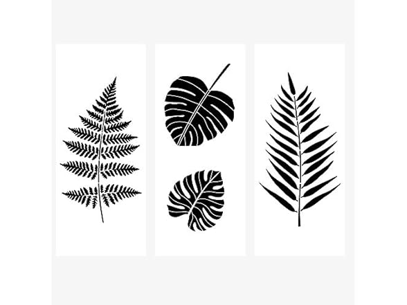 AZDIY Leaf Stencils Paintings