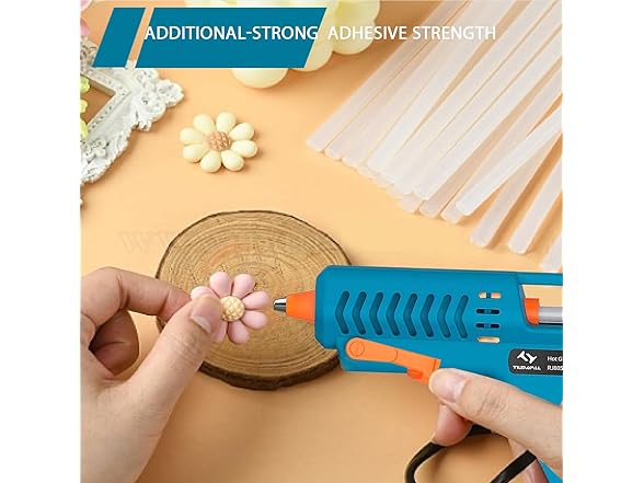 TILSWALL 100pcs Hot Glue Sticks White