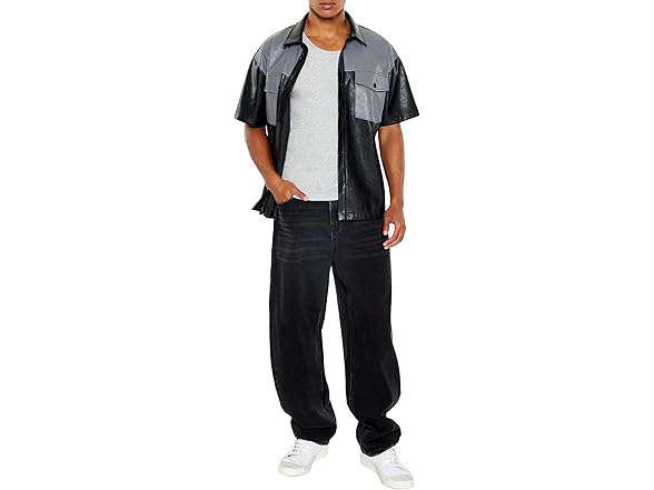 Forever 21 Men (M) Faux Leather Shirt